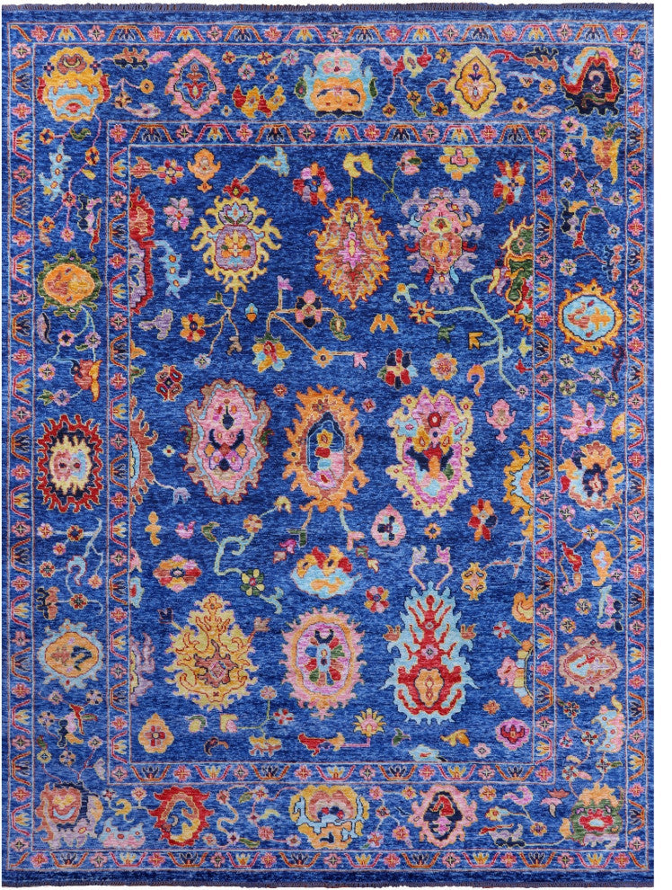 9' 10" X 13' 9" Turkish Oushak Handmade Wool Rug - Q14781