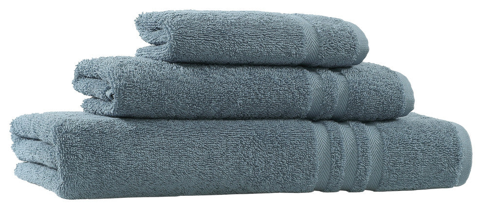 Denzi Towel Set, Denzi Blue, 3 Piece