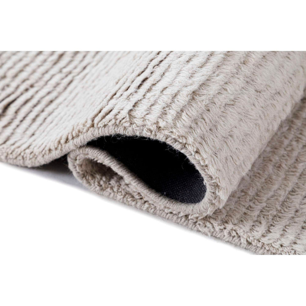 Bliss Solid Area Rug, Light Gray, 5'x8'