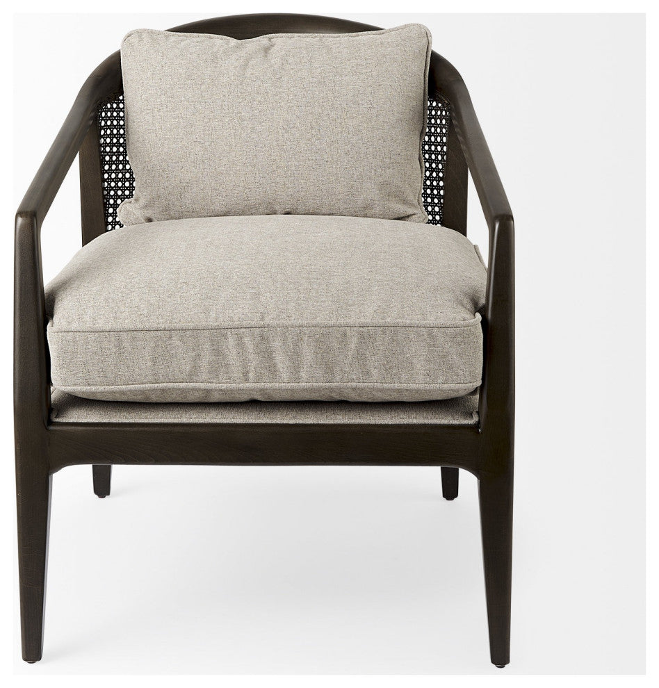 Fusion Dark Cane Back Arm Chair