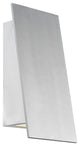 Slant 11" LED Indoor & Outdoor Wall Light 3000K, Brushed Aluminum