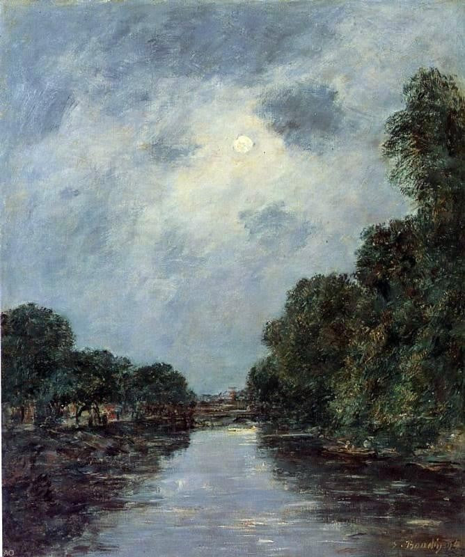 Eugene-Louis Boudin The Somme near D'Abbeville