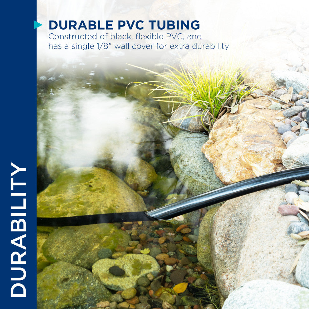 Alpine Wall PVC Black Tubing, 5.12"Tall