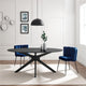 Traverse 71" Oval Dining Table Black Black