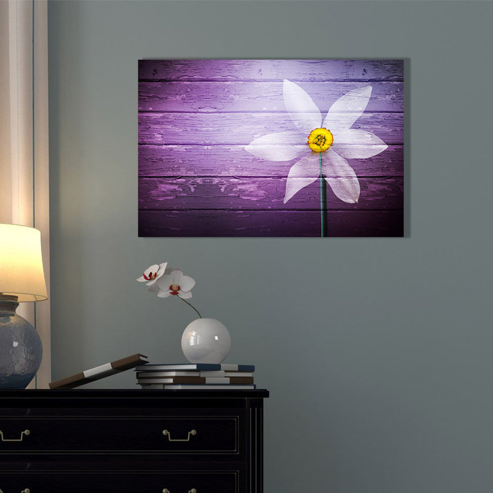 Epic Graffiti "Wood Series: A Simple Paradise" Giclee Canvas Wall Art, 26"x40"