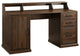 Gavin 58" 3 Drawer Computer Desk with Hutch - Dark Walnut