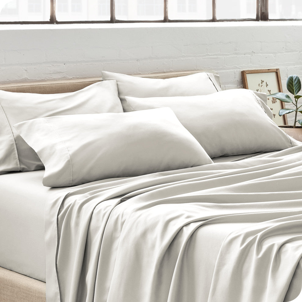 Bare Home Microfiber Pillowcases - Multi-Pack, Ivory, Standard, Set of 4
