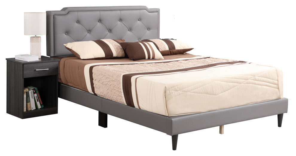 Starlight All in One Bed, Gray, Queen