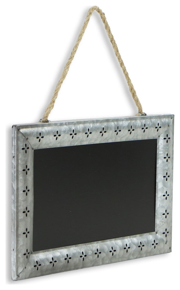 Galvanized Metal Petal Pattern Chalkboard