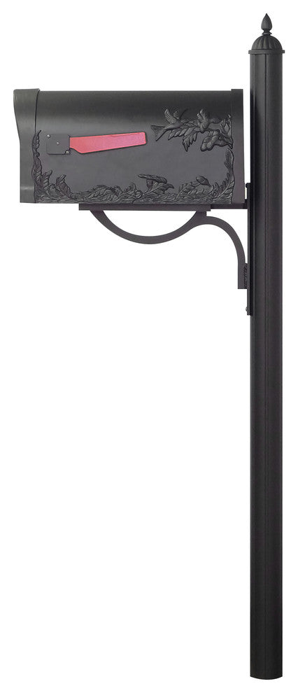 Hummingbird Curbside Mailbox and Richland Mailbox Post
