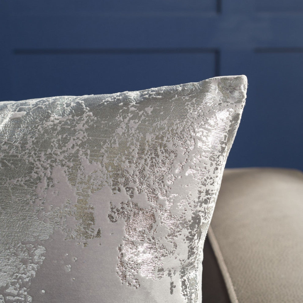 Safavieh Isabelina Pillow Grey/Silver 18" X 18"