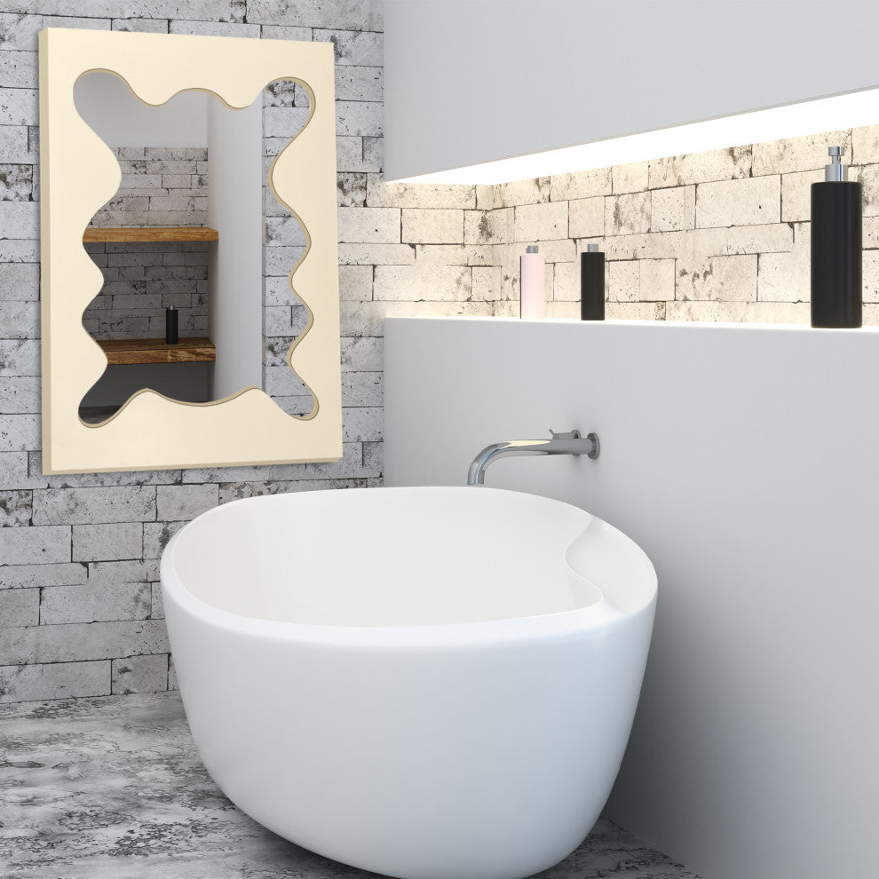 Asymmetrical Mirror, Decorative Irregular Mirror, Modern Aesthetic Mirror