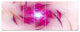 Purple Fractal Nuclear Reaction, Floral Canvas Art Print, 83"x32", 7 Panels