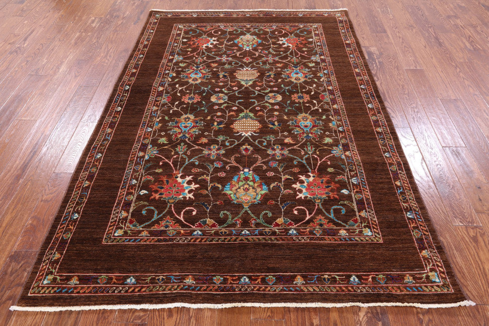 Persian Tabriz Handmade Wool Rug 5' 7" X 8' 0" Q9977