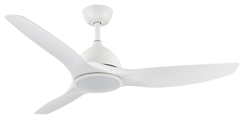 52-inch Modern Intergrated LED White Ceiling Fan with Light