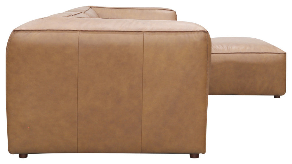 Form Lounge Modular Sectional Sonoran Tan Leather, Brown