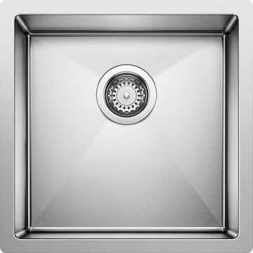 Blanco 515638 Precision Single Basin Stainless Steel Bar Sink 17" - Satin