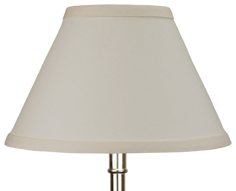 Fenchel Shades 4"x9"x6" Empire Lamp Shade, Linen Ivory