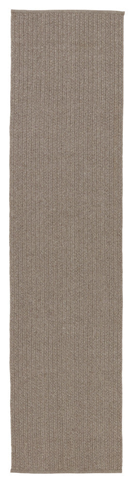 Jaipur Living Iver Indoor/Outdoor Solid Gray Area Rug, 2'6"x10'