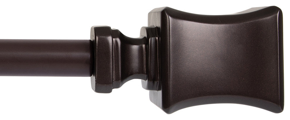 UTOPIA ALLEY 3/4 Inch Curtain Rod - Curtain Rods For Windows, Oil Rubbed Bronze, 86"-120"