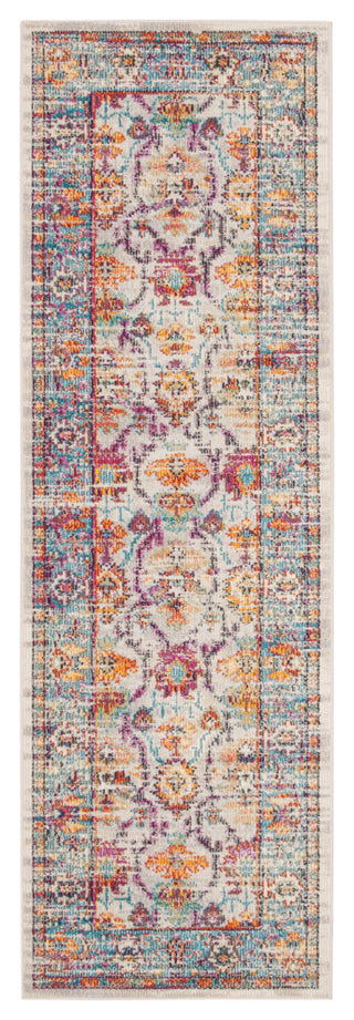 Safavieh Crystal CRS518G Rug, Cream/Teal, 2'2" X 11'