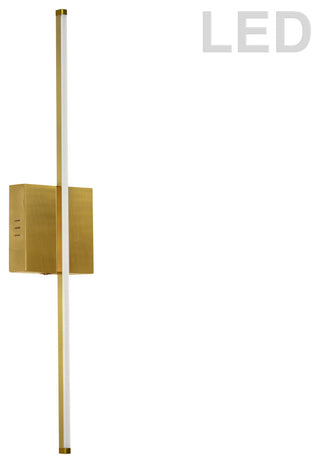19W Wall Sconce, Aged Brass