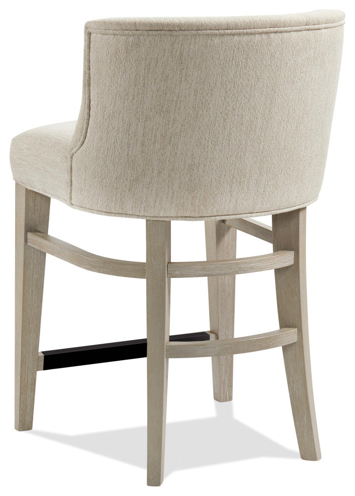 Riverside Furniture Cascade Upholstered Curved Back Counter Stool, Set of 2