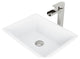 Vinca 18"L x 14"W MatteStone Vessel Sink and Amada 10"H Faucet Set