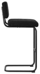 Parity Boucle Bar Stools, Set of 2, Black Black