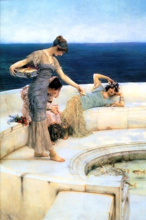 Sir Lawrence Alma-Tadema Silver Favourites, 18"x27" Gallery Wrapped Canvas