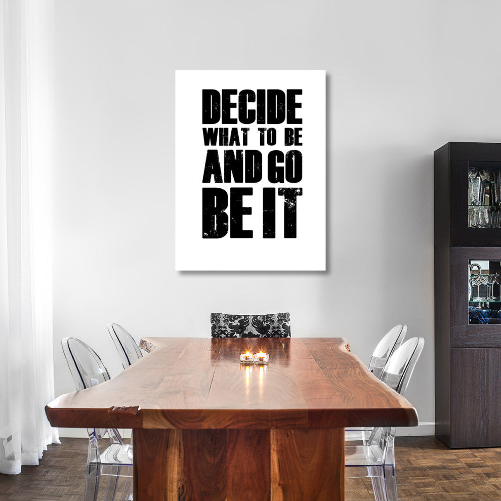 "Be It Poster White" Fine Art Print