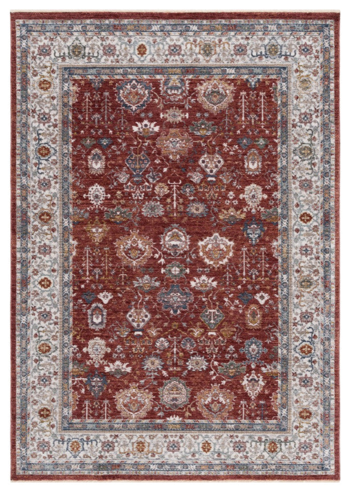 Safavieh Lauren Ralph Lauren Collection LRL1400 Rug, Red/Ivory Blue, 5'x7'