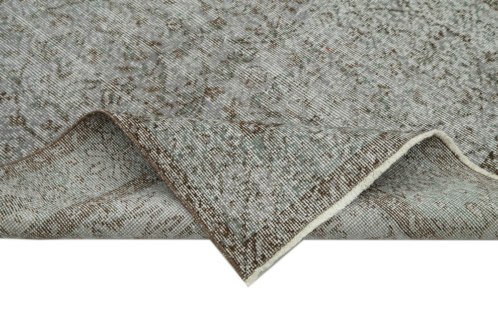 Rug N Carpet - Handwoven Turkish 4' 8" x 8' 4" Unique Overdyed Area Rug