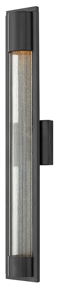 Hinkley Mist Large Wall Mount Lantern, Satin Black