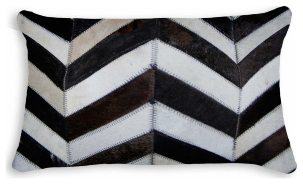 12"x20"x5" Chocolate and Natural Pillow