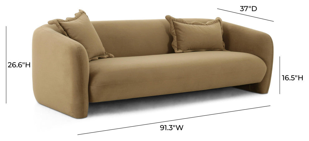Lou Cafe Sofa, Cafe Au Lait