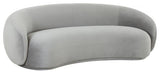 Kendall Light Gray Velvet Sofa, Light Gray