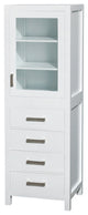 Wyndham WC1414LTWH 24 Inch Floor Mount Linen Tower in White Finish
