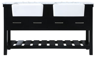 Home Living 22" Farmhouse Black-Light Bathroom Vanity