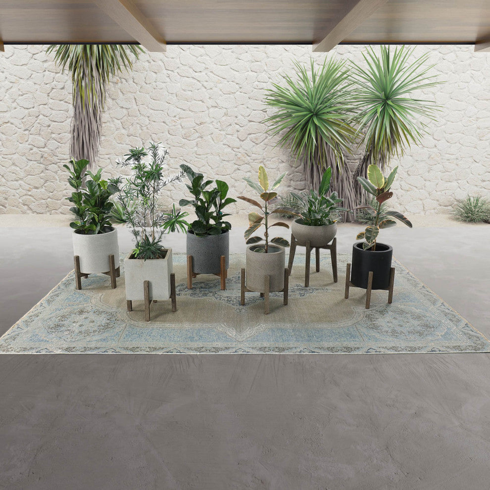 Patio 14" Wide Square Standing Pot