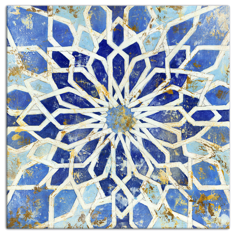 Moroccan Mosaic Canvas Wall Art, 12x12