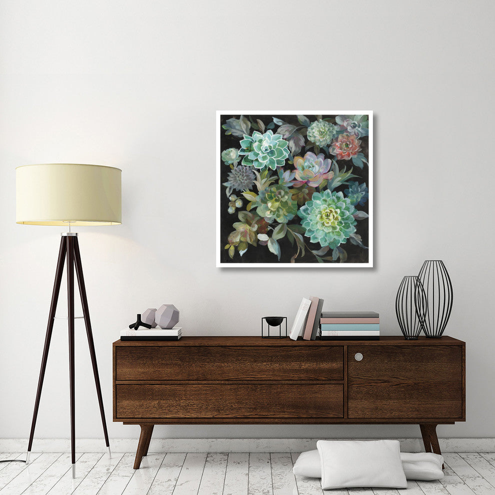 "Floral Succulents" Digital Paper Print by Danhui Nai, 38"x38"