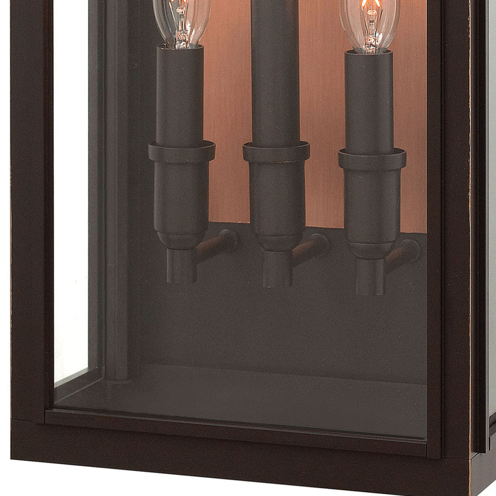 Hinkley Sutcliffe Large Wall Mount Lantern, Oil Rubbed Bronze