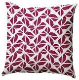Kaleidoscope Graffiti Accent Pillow, Plum, 18"x18"
