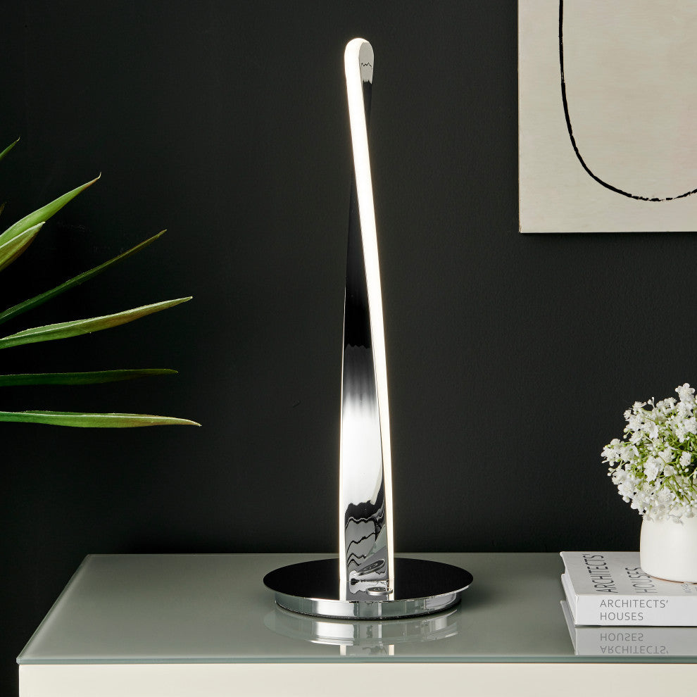 Tomlinson Touch Dimmable Integrated LED Chrome Table Lamp