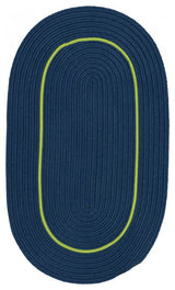 Colonial Mills Rug Lifestyle Accent Border Lightning Blue Oval