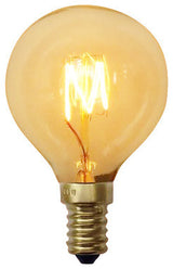 Small Squirrel Cage 40 Watt Edison Bulb, E12 Base, Set of 3