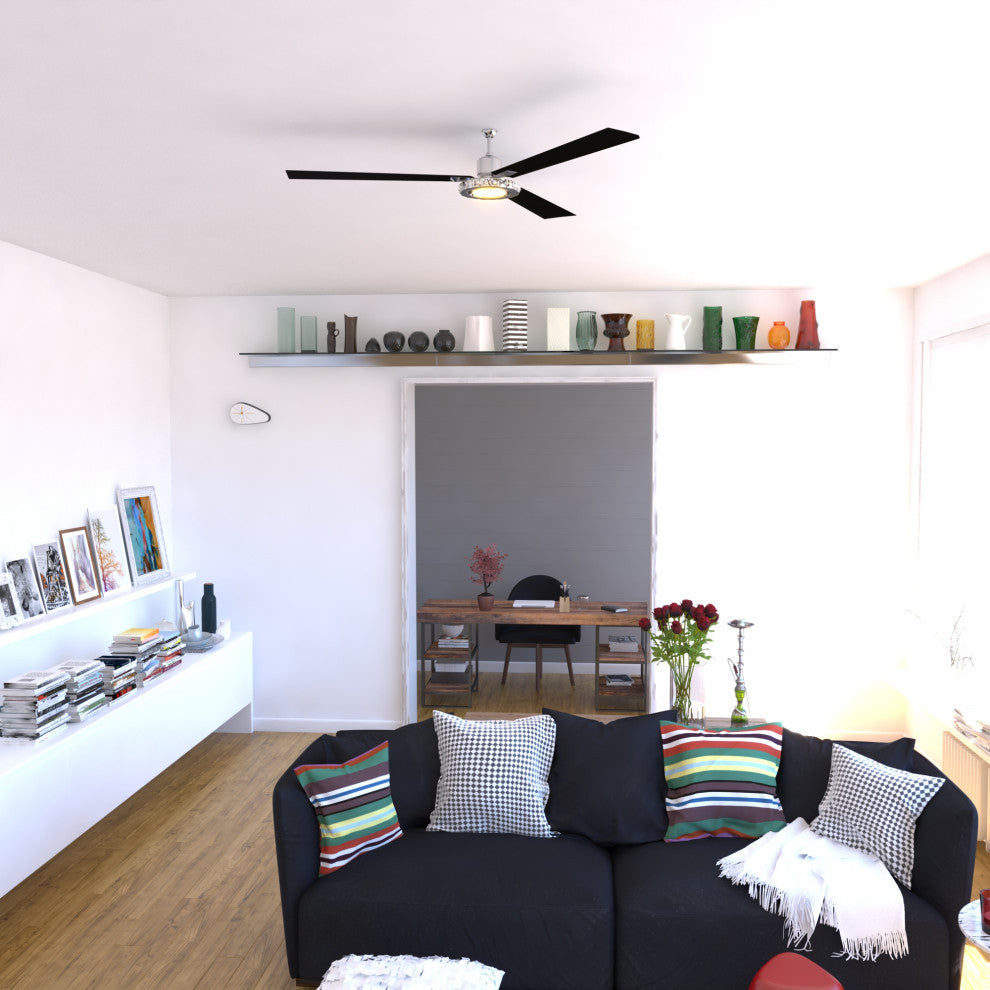 Clara 52" LED Ceiling Fan  Brushed Nickel