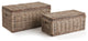 Normandy Storage Trunk Gray, Set of 2