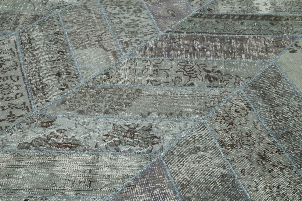 Rug N Carpet - Handmade Turkish 8' 1" x 10' 1" Colorful Patchwork Area Rug